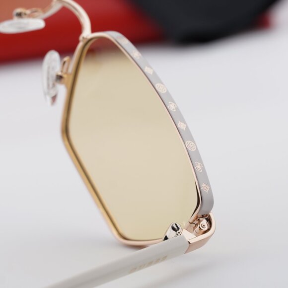 Guess GU00106 21E Cat Eye Sunglasses – White/Gold/Brown main image 5